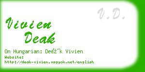 vivien deak business card